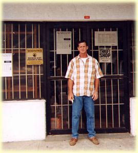 Gary in Front of Smith Bay office all Thanks to Leslie Cooper